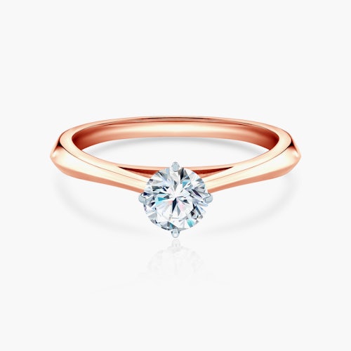 Pierścionek zaręczynowy The Light: dwukolorowe złoto, diament